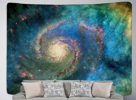 Discover Galaxy Tapestry Planet Universe Starry Sky Wall Hanging Cosmic Outer Space Nebula Tapestries