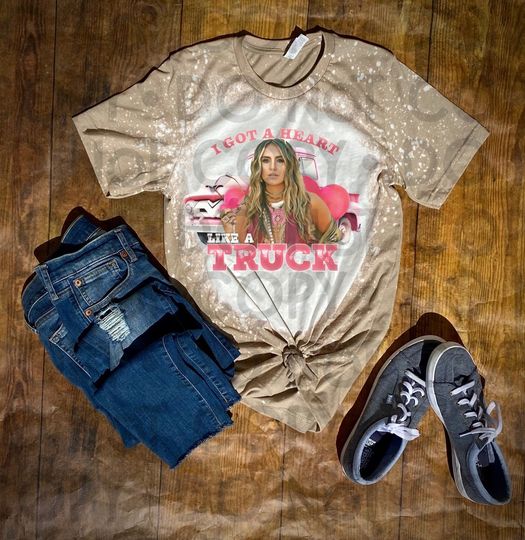 Discover Heart Like A Truck Bleached Tee