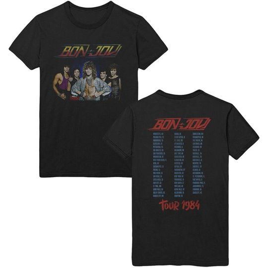 Discover Bon Jovi 84 Tour T-Shirt