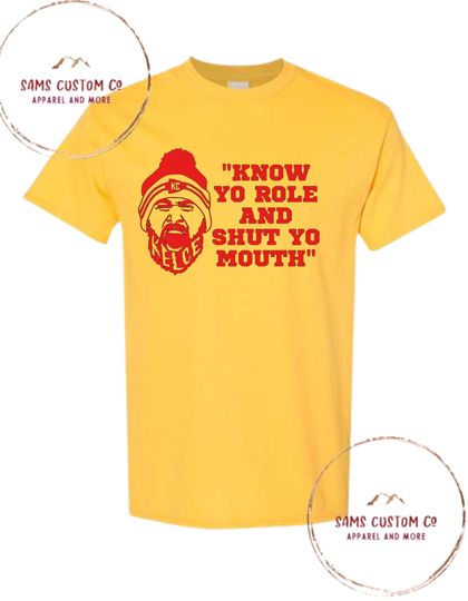 Discover Chiefs shirt, Travis kelce, know your role, football shirts