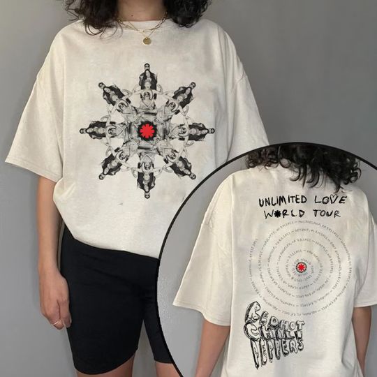 Discover Red Hot Chili Peppers Unlimited Love World Tour Shirt, Red Hot Chili Peppers Concert