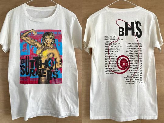 Discover Butthole Surfers Independent Worm Saloon Tour 1993 T-Shirt, Butthole Surfers T-Shirt
