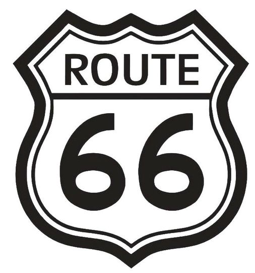Discover Route 66 Vinyl Decal Window Sticker Driving
