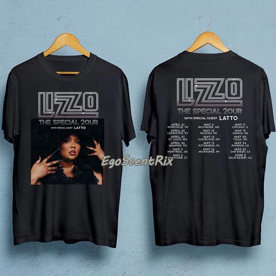 Discover Lizzo Shirt, Lizzo Special Tour 2023 2 SIDED Shirt,