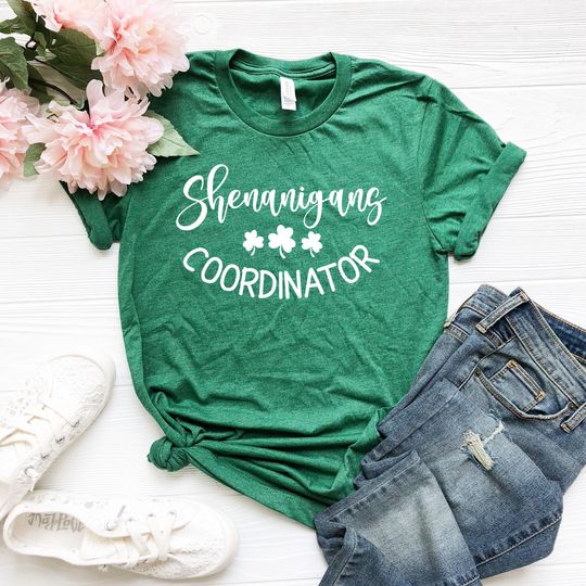 Discover Shenanigans Coordinator T-Shirt, Slainte T-Shirt, Shenanigans St. Patrick's Day T-Shirt