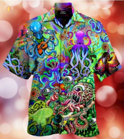 Discover Octopus Trippy Hawaiian Shirt