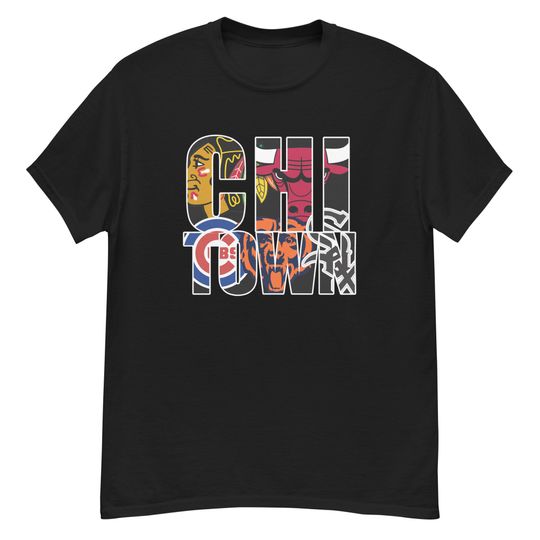 Discover Chicago Tshirt - Chi town chicago sports tee