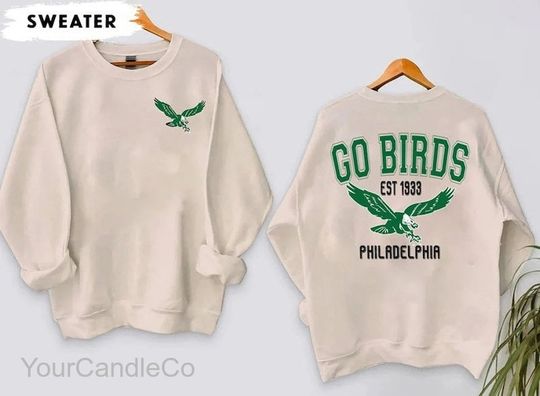 Discover Vintage Go Birds EST 1933 Crewneck Sweatshirt,Philadelphia Shirt,Football Fan Shirt