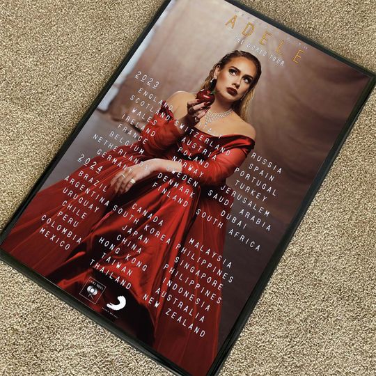 Discover Adele 2023-2024 Tour Poster