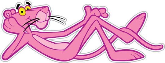 Discover Pink Panther Sticker / Vinyl Decal