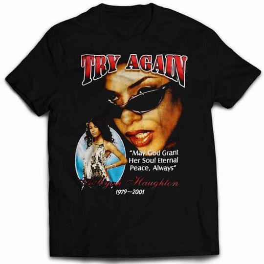 Discover Aaliyah Haughton Try Again T-Shirt
