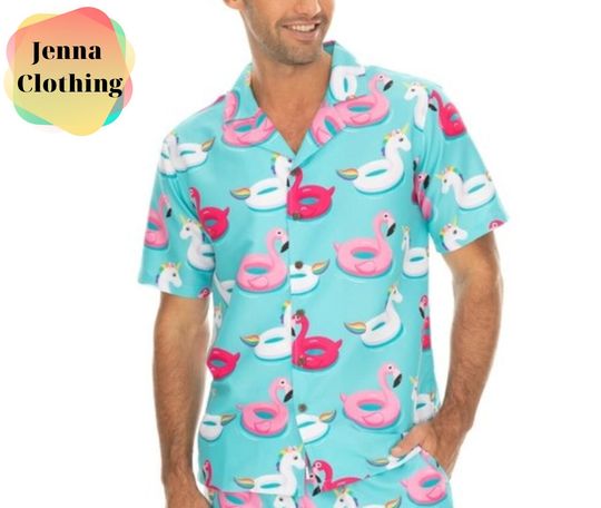 Discover Pink Duck Hawaiian Aloha Shirt Lovers Gift Beach Shirt