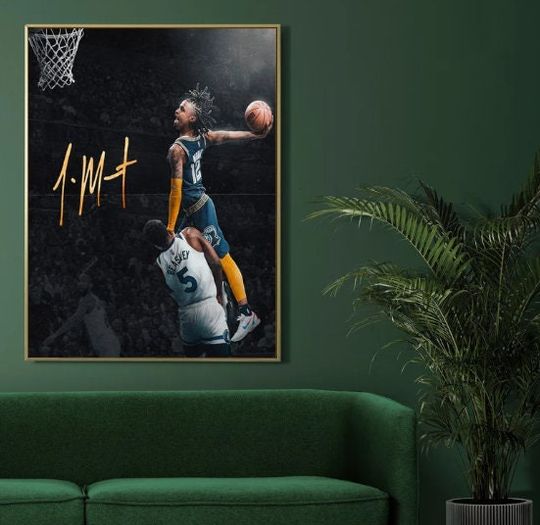 Discover Ja Morant Dunk Wall Poster, Ja Morant Dunk Poster