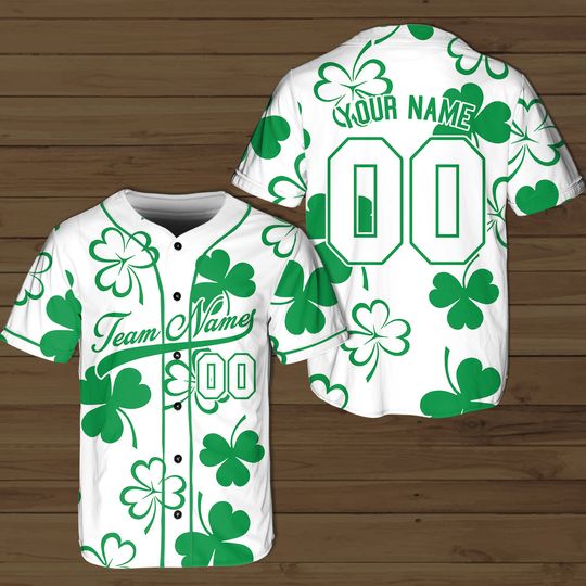 Discover Personalized St Patrick's Day Baseball Jersey