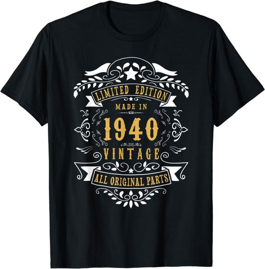 Discover 83 Years Old 83rd Birthday Made Born in 1940 T-Shirt