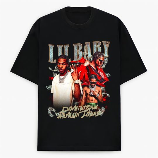 Discover Lil Baby 4PF Hip Hop Vintage T-shirt