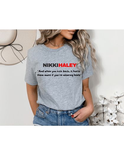 Discover Nikki Haley Shirt, Nikki Haley 2024 T-Shirt, Conservative Shirt 2024 GOP Shirt