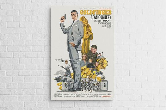 Discover James Bond 007, Goldfinger, Movie Poster