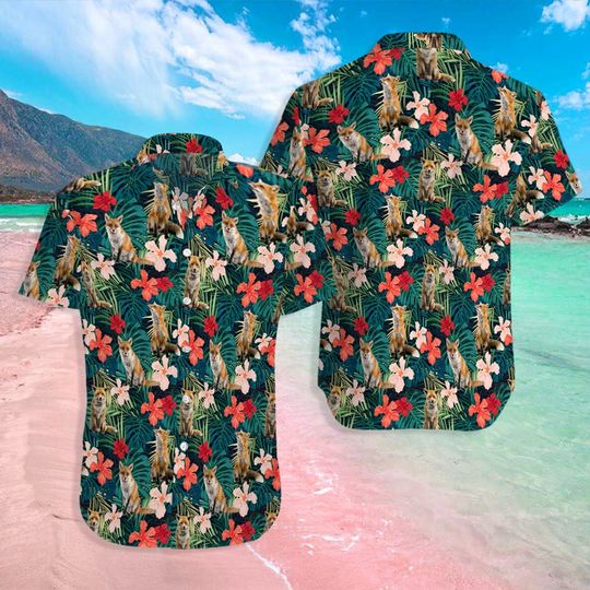 Discover Red fox Hawaiian Shirt