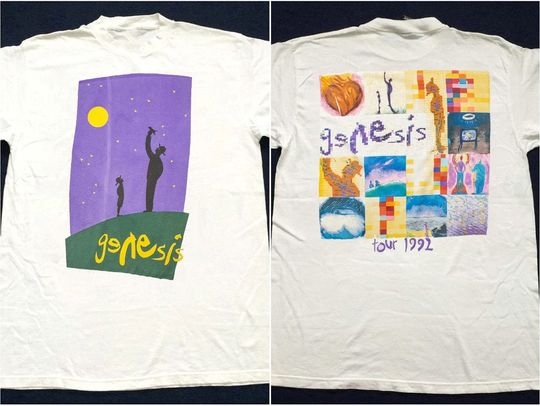 Discover 1992 Genesis We Can't Dance World Tour T-Shirt