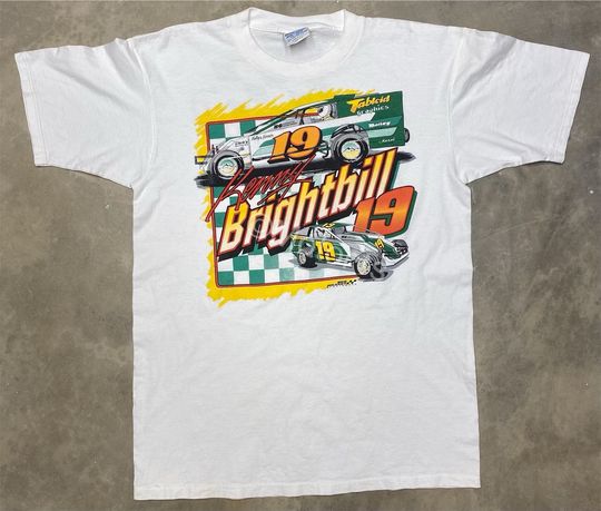 Discover Vintage 1995 Kenny Brightbill Dirt Modified T Shirt