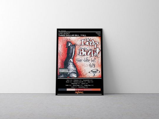Discover Limp Bizkit Three Dollar Bill, Y'all Poster