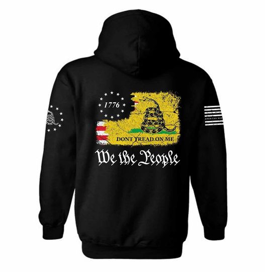 Discover Don't Tread One Me |  We The People USA Flag Hoodie | Gadsden flag |3D Hoodie
