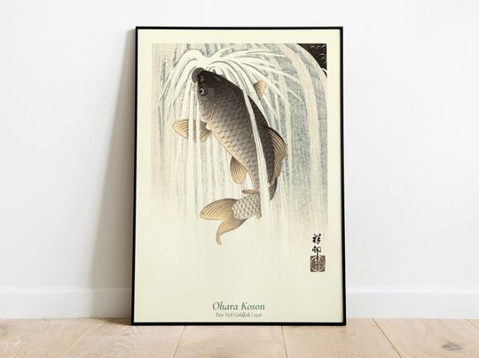Discover Ohara Koson Koi Fish Japanese Art Poster