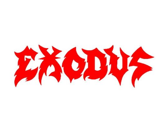 Discover Exodus Band Vinyl Decal Window Sticker Music Bonded By Blood The Toxic Waltz