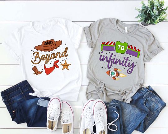 Discover To Infinity And Beyond Couple Shirts