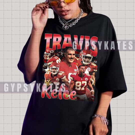 Discover Travis Kelce Vintage 90s Graphic Tee