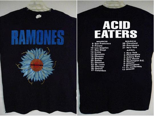 Discover Ramones Acid Eaters Tour T-Shirt, Ramones T-Shirt