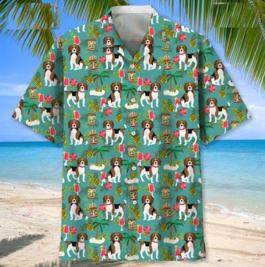 Discover Beagle Dog Summer Hawaiian Shirt, Holiday Beach Shirt