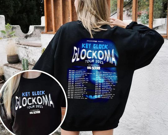 Discover Key Glock Tour 2023 Shirt, Glockoma 2023 Music Tour