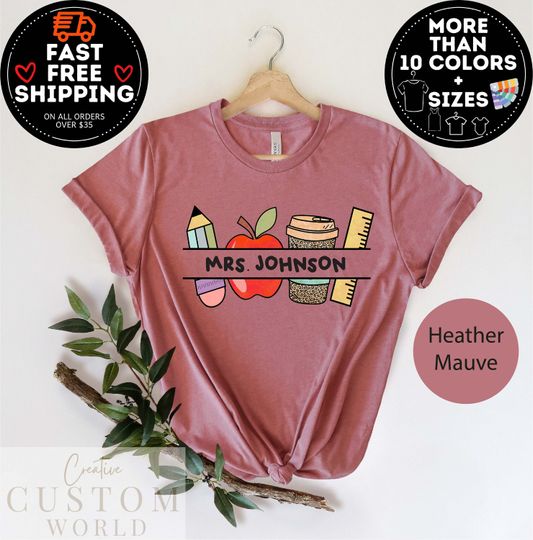 Discover Customized Teacher Name Shirt