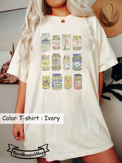 Discover Vintage Canned Pickles Shirt, Pickle shirt