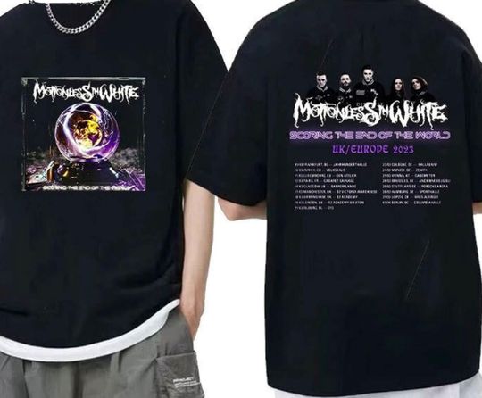 Discover M-o-t-i-o-n-l-e-s-s In White 2023 Tour Shirt, Rock Shirt, Metal Band