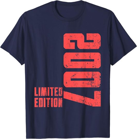 Discover 15th Birthday Boy Girl Born 2007 15 Years Old T-Shirt
