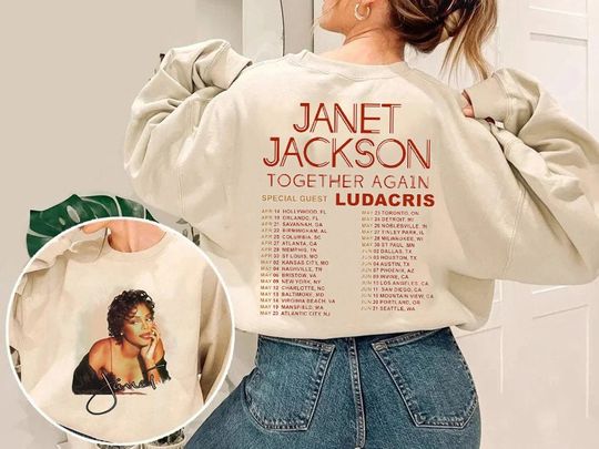 Discover Janet Jackson Together Again Tour 2023 Shirt