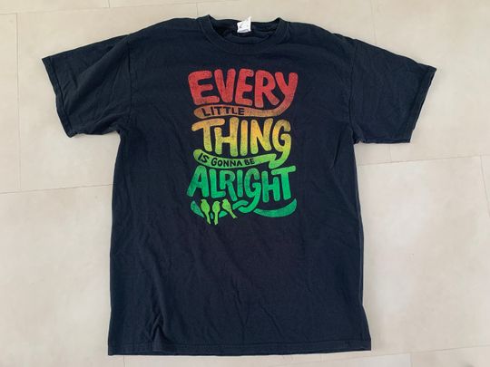 Discover 90s Bob Marley Every Little Thing Is Gonna Be Alright Vintage T shirt