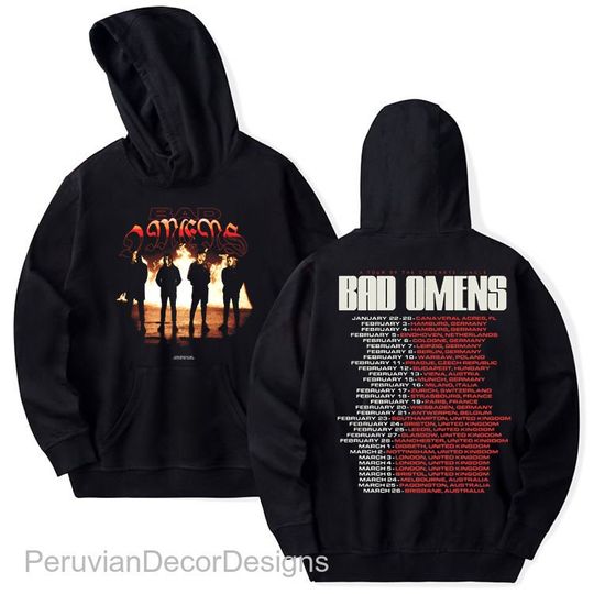 Discover Bad Omens Concrete Jungle Tour Hoodie