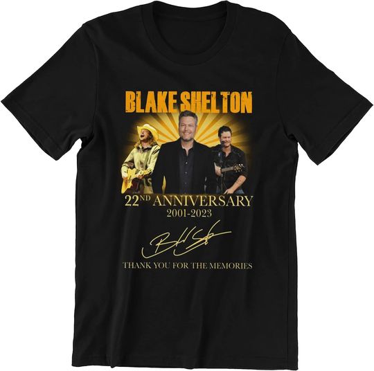 Discover Blake Shelton Shirt Vintage 90s Shirts 22nd Anniversary T-Shirt