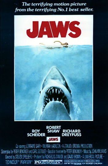 Discover HUGE LAMINATED Jaws POSTER