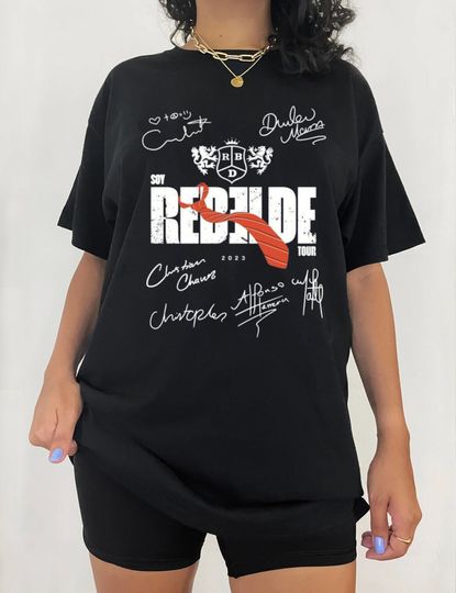Discover Soy Rebelde Tour 2023 Shirt, Rebelde Signature Shirt