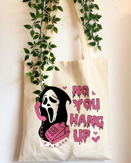 Discover Scream Movie Vintage Tote Bag ,Horror Movie Tote Bag