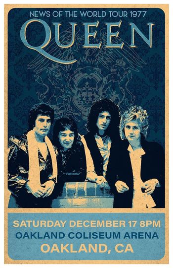 Discover Queen Vintage Style Poster