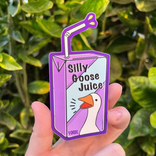 Discover Silly Goose Juice Matte Sticker