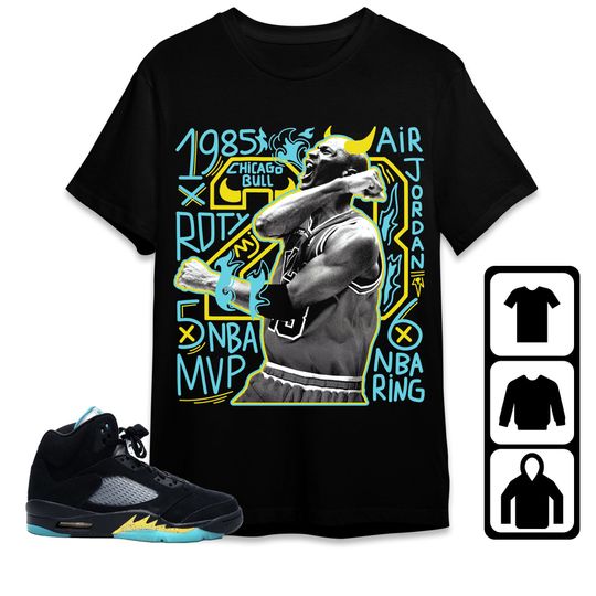 Discover Jordan 5 Aqua Unisex T-Shirt