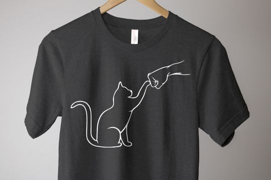 Discover Cat Fist Bump Shirt, Cat Lovers Gift, Paw Shirt, Animal Lover Gifts