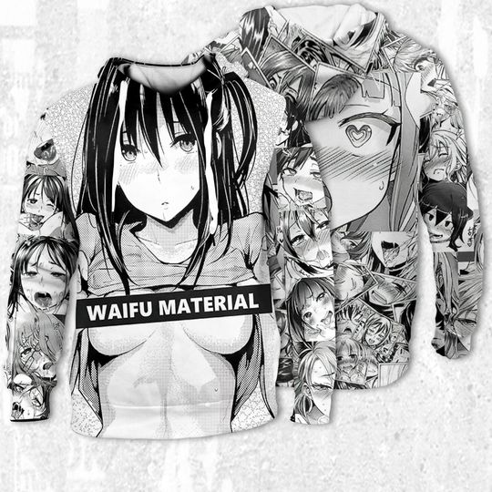 Discover Ahegao Anime 3D Hoodie